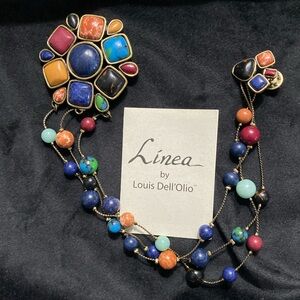 Linea by Louis Dell’Olio Chatelaine Tac-Pin Chain Brooch